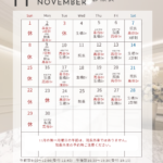 中林レディースクリニック11月診療カレンダー